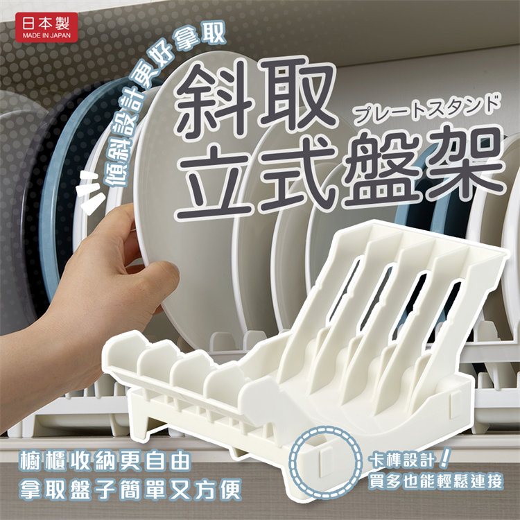 【寶寶王國】日本製【INOMATA】日本製【INOMATA】可折疊瀝水盤架 斜取立式盤架 瀝水架 收納盤架-細節圖7