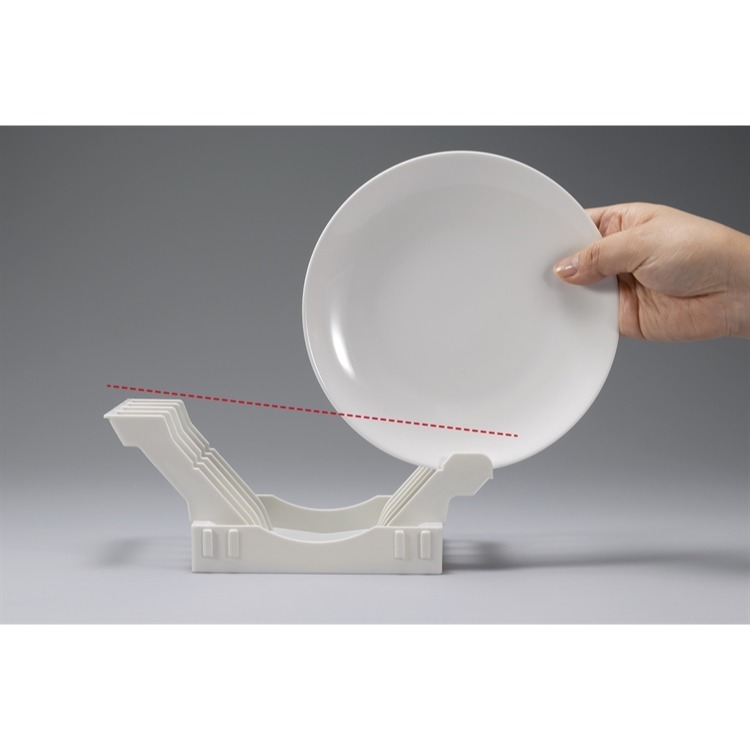 【寶寶王國】日本製【INOMATA】日本製【INOMATA】可折疊瀝水盤架 斜取立式盤架 瀝水架 收納盤架-細節圖9