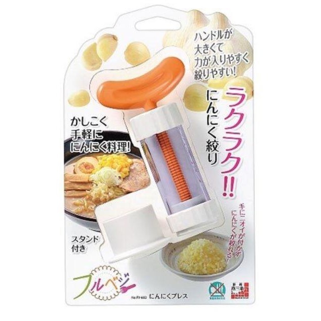 【寶寶王國】日本製【下村工業】壓蒜器 旋轉壓蒜器 絞蒜器-細節圖2