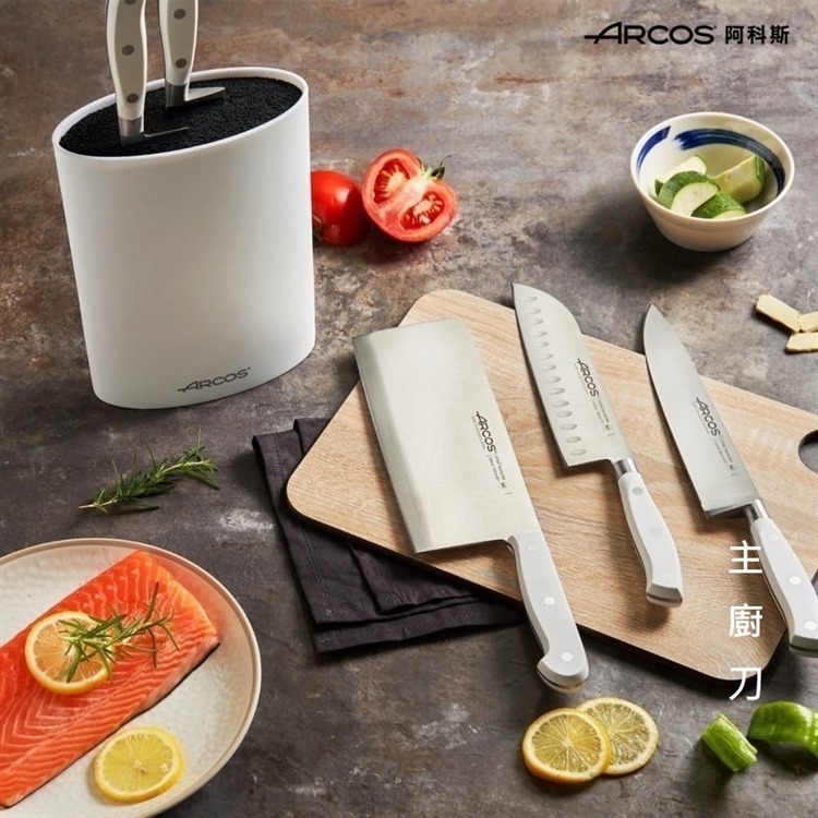 【寶寶王國】西班牙【ARCOS】日式三德刀 中式菜刀 西式主廚刀 刀座-細節圖2