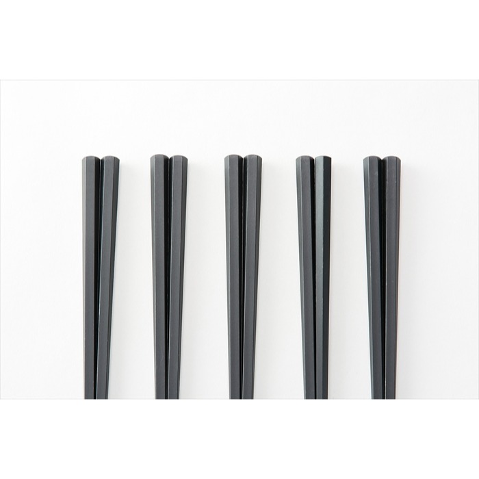 【寶寶王國】日本製【ASAHIKOYO】耐熱六角形筷子(黑色)-細節圖4