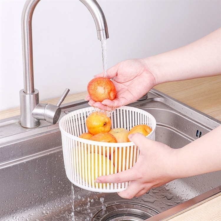 【寶寶王國】日本製【山研工業】蔬果脫水器 蔬果脫水 沙拉脫水 小2.5L 大6L-細節圖5