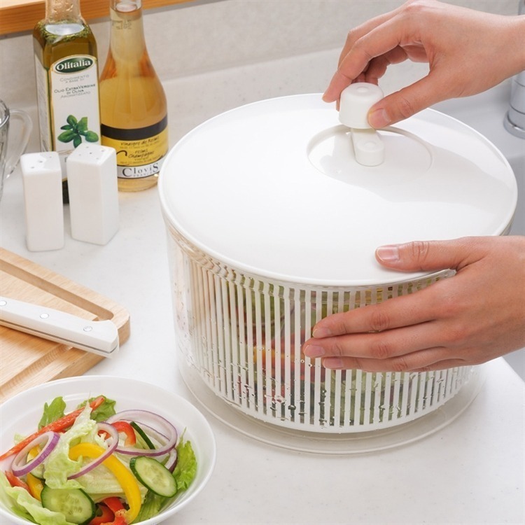 【寶寶王國】日本製【山研工業】蔬果脫水器 蔬果脫水 沙拉脫水 小2.5L 大6L-細節圖7