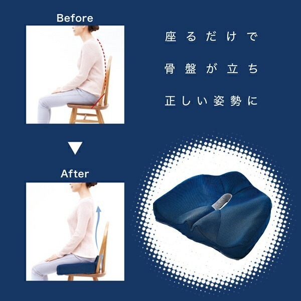 【寶寶王國】日本【COGIT】腰痛對策W型機能紓壓坐墊 可拆洗-細節圖3