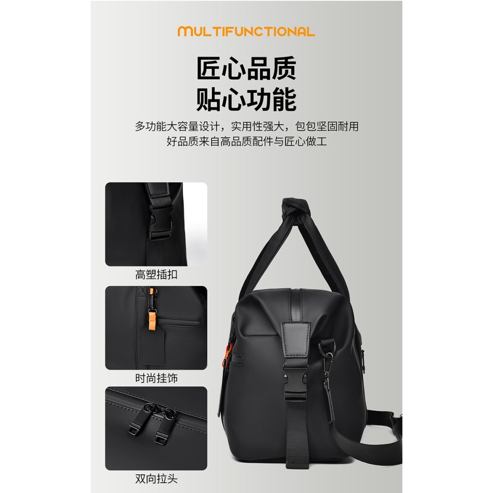 【BBandS】台灣現貨速發 行李包 旅行包 旅行袋 健身背包 斜肩背包 大容量背包 防潑水皮膜 手提行李袋 健身背袋-細節圖2
