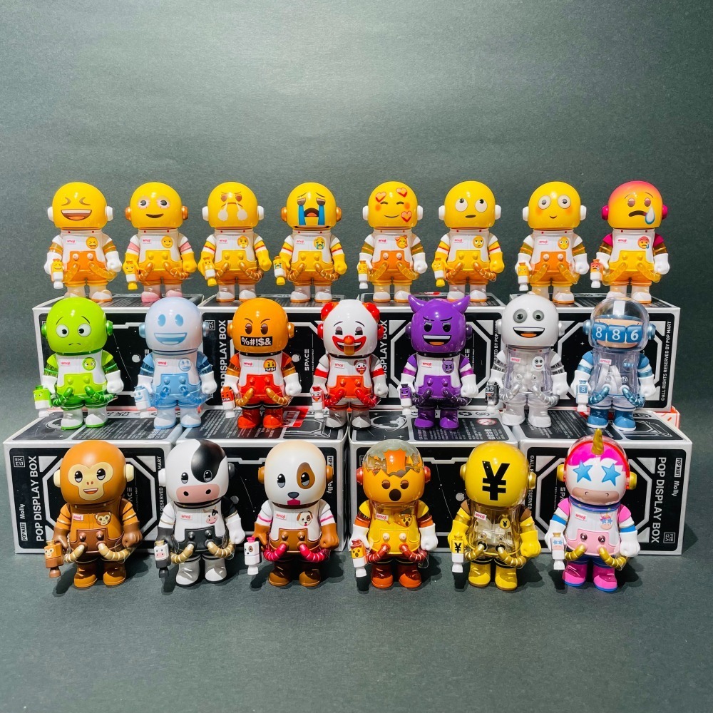 泡泡瑪特 MOLLY 100% × emoji 聯名盲盒 端盒 📦 表情包 POPMART | 米娜生活-細節圖2