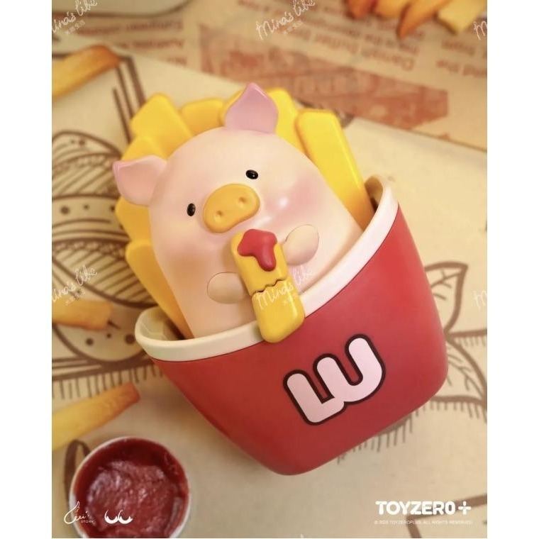 LULU豬 漢堡急送系列 ❤️ 可動盲盒 豬快遞 豬漢堡 可動豬 TOYZERO+ | 米娜生活-細節圖6