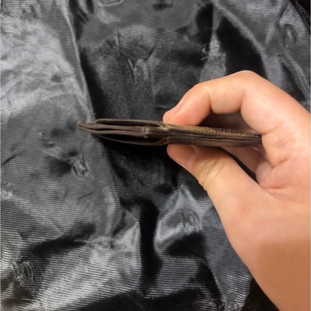 中古 LV Porte cartes 棋盤格紋名片夾 N61722-細節圖6