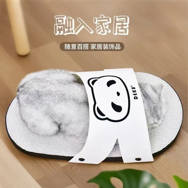 貓抓墊立式一體貓抓板拖鞋貓抓板耐抓耐磨不占地貓咪玩具-細節圖3