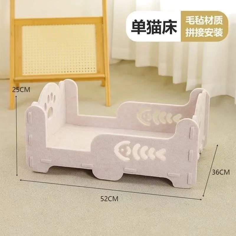雙層貓抓板貓窩毛氈耐抓耐髒撕不爛玩具四季通用貓窩-細節圖10