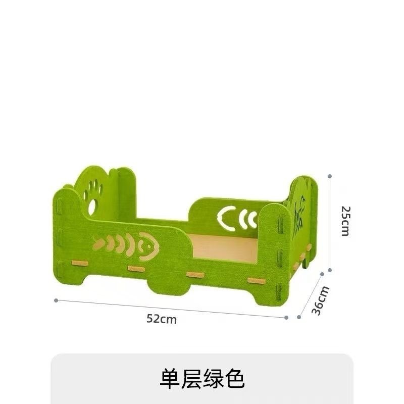 雙層貓抓板貓窩毛氈耐抓耐髒撕不爛玩具四季通用貓窩-規格圖11