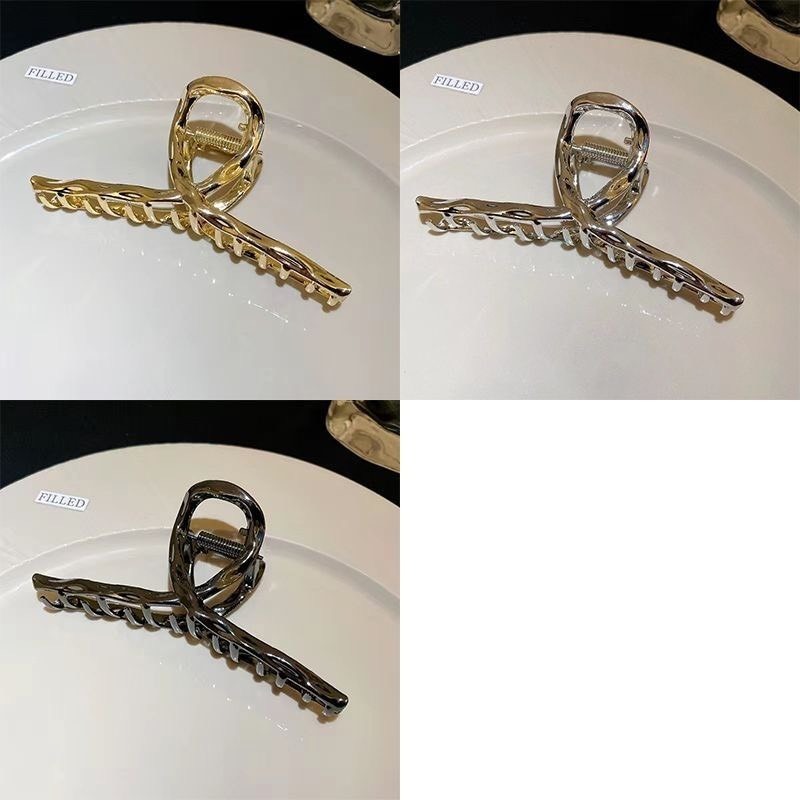 合金髮飾 ins大抓夾發量多法式 高級感髮夾後腦勺鯊魚夾髮飾頭飾-細節圖6