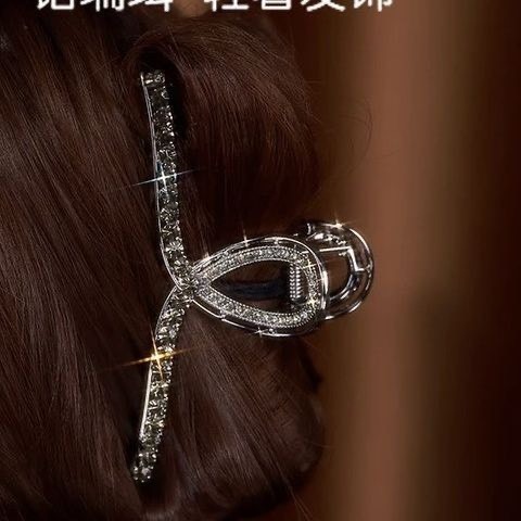 鉑瑞珥銅合金仿水晶髮飾【星影】簡 約氣質優雅亮閃鋯石大號抓夾女-細節圖9