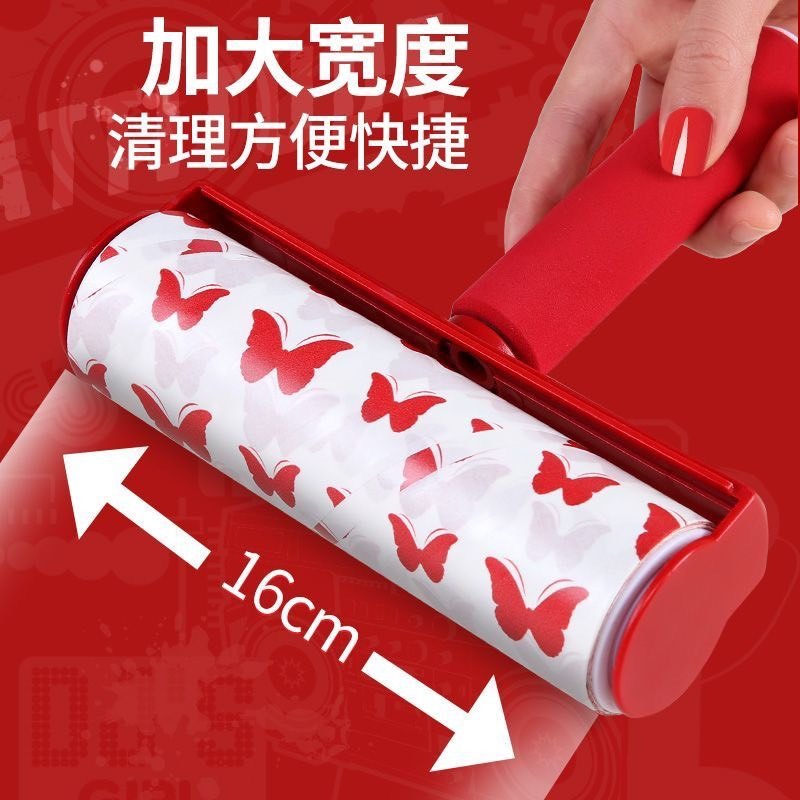 寵物貓咪黏毛器大號可撕寵物除毛 滾刷神器紅色黏毛器-細節圖2