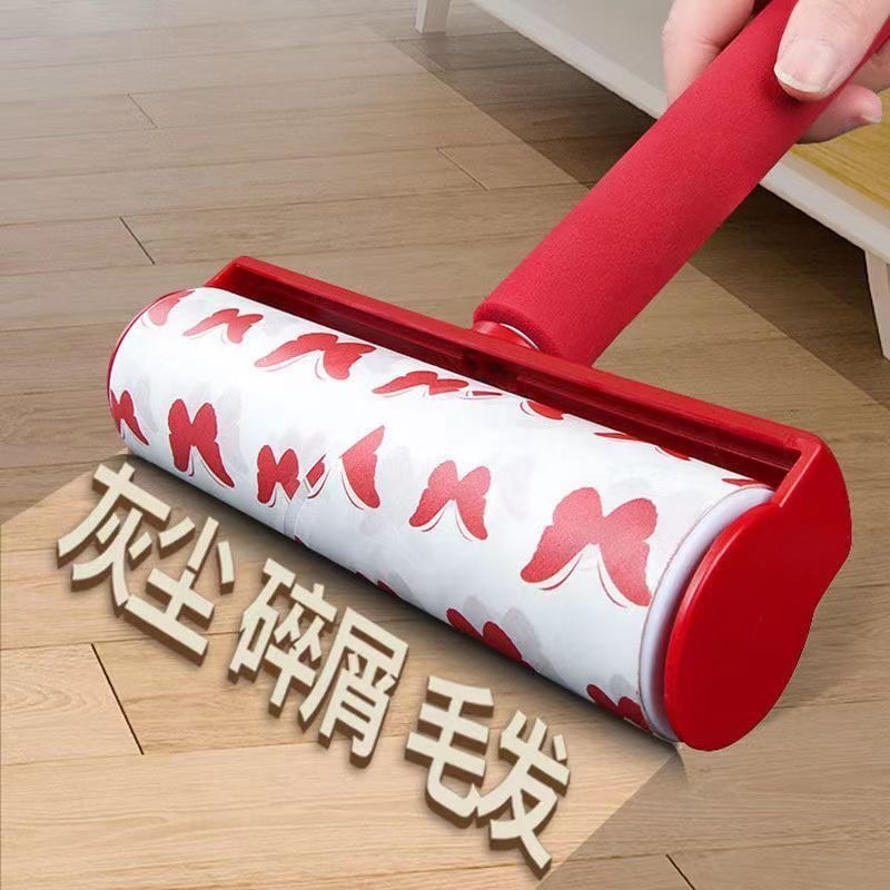 寵物貓咪黏毛器大號可撕寵物除毛 滾刷神器紅色黏毛器-細節圖7