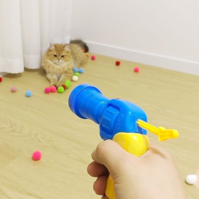 兒童或寵物用的彈射乒乓球玩具槍-細節圖7