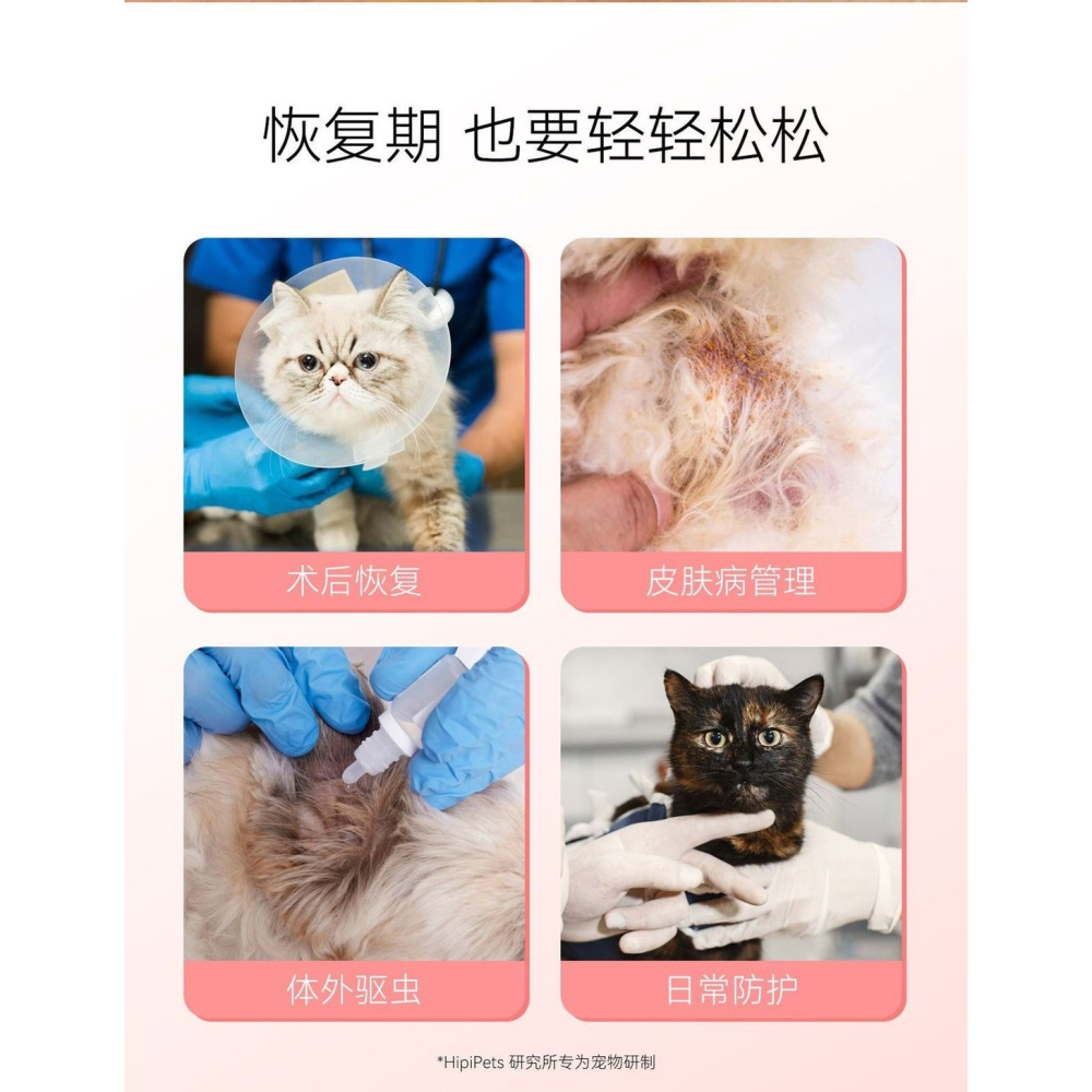 花朵貓咪項圈狗狗防水防舔咬軟頭 套可調式絕育脖套寵物伊麗莎白圈-細節圖9