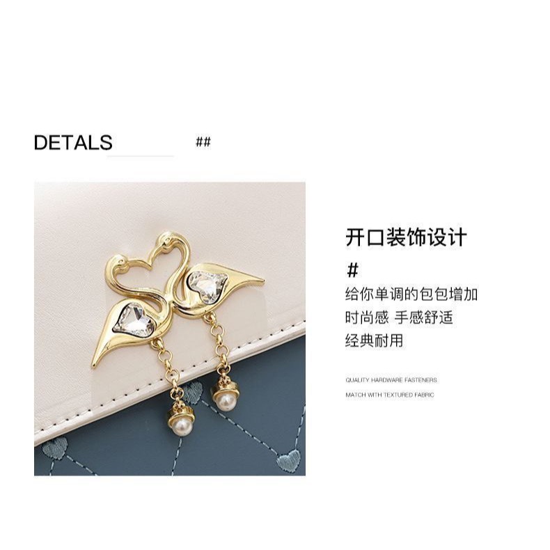 韓版時尚真皮質感小包女新肩斜背包鏈條送禮自用兩相宜-細節圖10