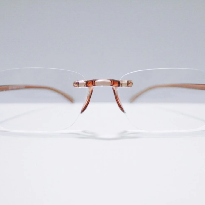 台灣製 老花眼镜 |半透茶色 無框老花眼镜 |衛部醫器製壹字第004841號 |台灣發貨-細節圖5