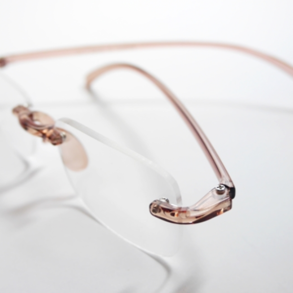 台灣製 老花眼镜 |半透茶色 無框老花眼镜 |衛部醫器製壹字第004841號 |台灣發貨-細節圖6