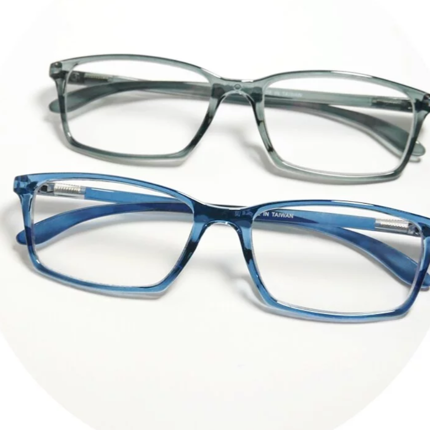 台灣製 老花眼镜 |半透藍色 彈簧腳老花眼镜 |衛部醫器製壹字第004841號 |台灣發貨-細節圖4