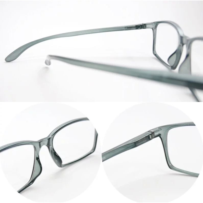 台灣製 老花眼镜 |半透灰色 濾藍光彈簧老花眼镜 |濾藍光鍍膜老花眼镜 |衛部醫器製壹字第004841號 |台灣發貨-細節圖3