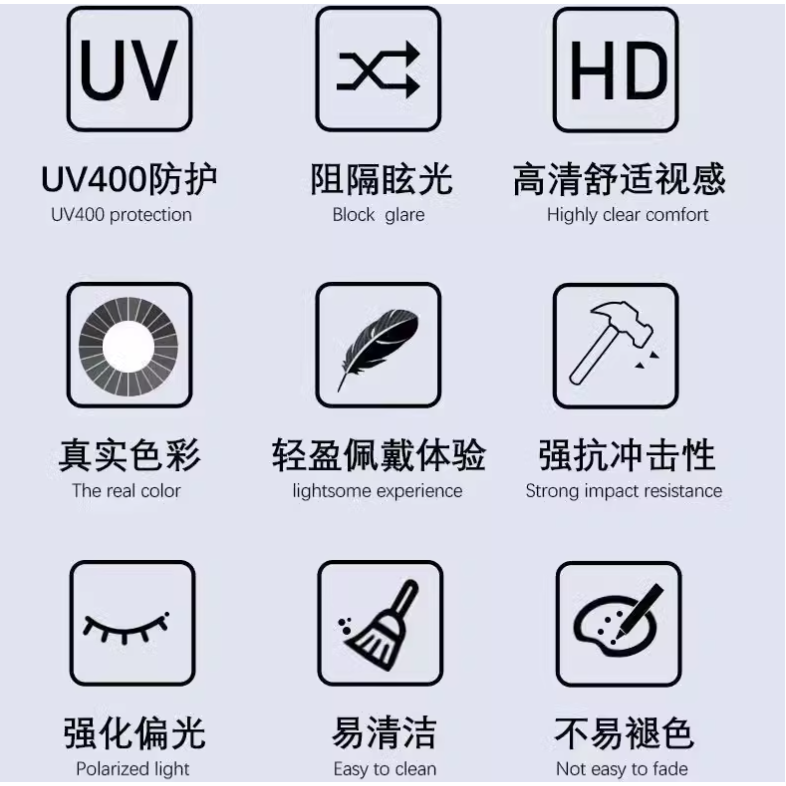 套鏡太陽眼鏡 |夜視偏光近視 全罩墨鏡 |抗UV400+鏡布+鏡袋 |標檢局檢驗合格D64628  |台灣出貨-細節圖11