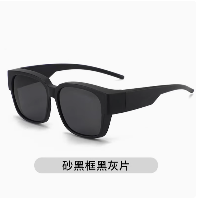 套鏡太陽眼鏡 |夜視偏光近視 全罩墨鏡 |抗UV400+鏡布+鏡袋 |標檢局檢驗合格D64628  |台灣出貨-規格圖11