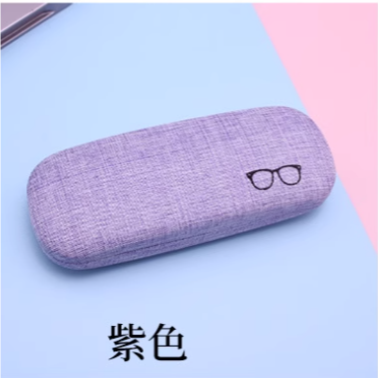 眼鏡盒 |棉麻鐵質 老花鏡盒 |簡約時尚 清新镜盒 |學生風收納盒 |皮面鐵質眼鏡盒 |抗壓墨鏡盒子 |台灣出貨-規格圖11