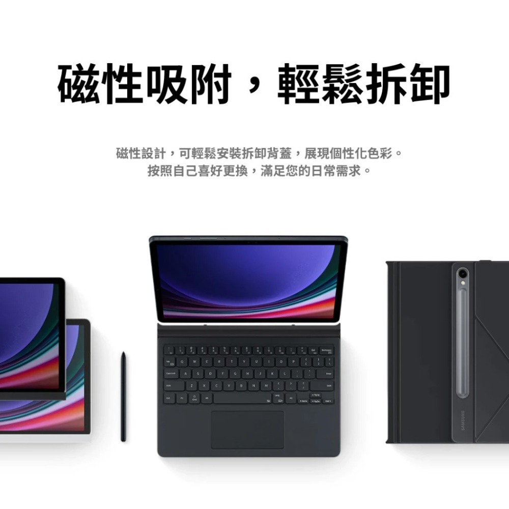 Galaxy Tab S9 S9+ S9 Ultra S10系列 多角度書本式皮套/平板保護殼/防摔殼/立架保護殼-細節圖2
