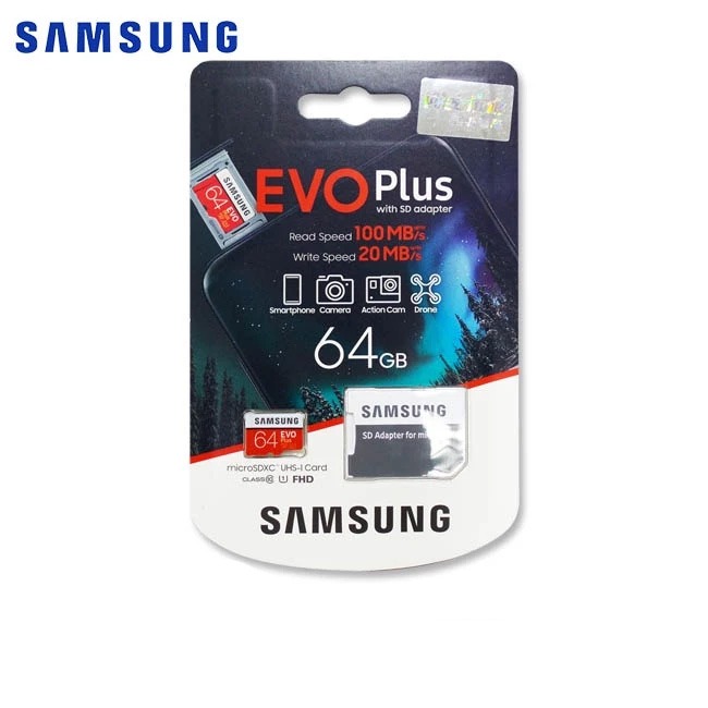 三星 SAMSUNG EVO PLUS【Micro SDXC 64/128G】讀100/寫60 【公司貨完整吊卡包裝】-規格圖1