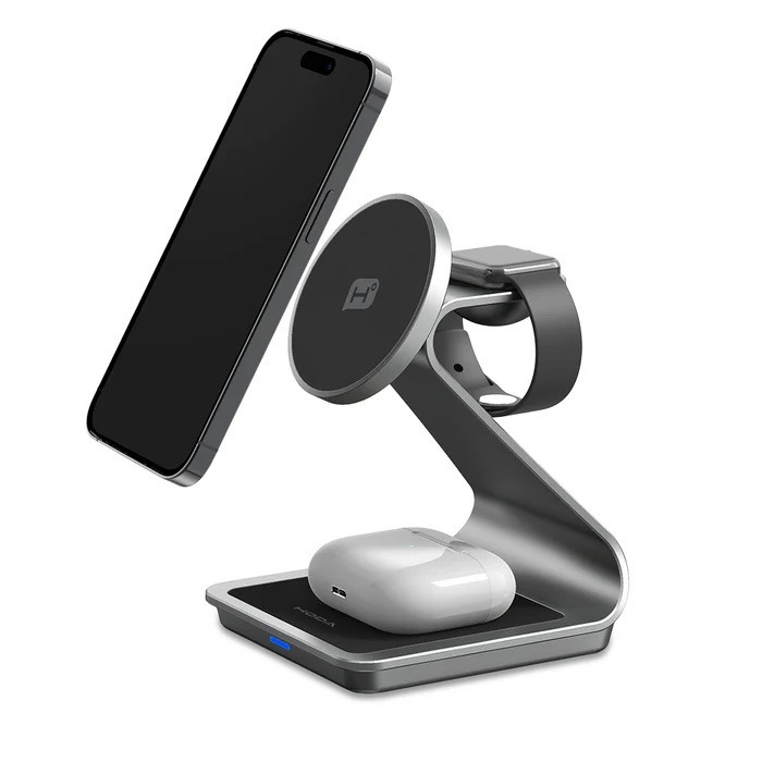 【原廠全新現貨】HODA 三合一磁吸無線充電座  (內附 A to C 充電線)-細節圖6