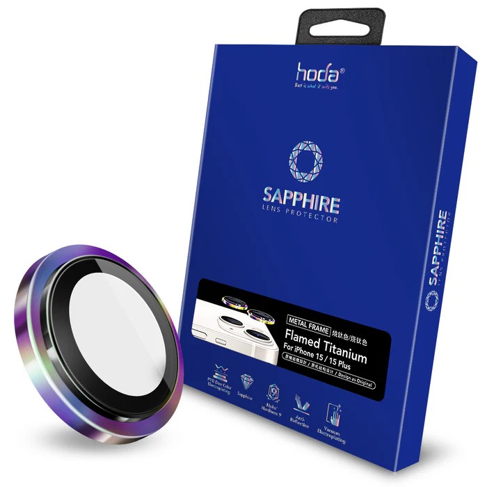 現貨 iPhone 15系列 HODA 藍寶石鏡頭貼 i15 / i15+ / i15 pro /i15 promax-規格圖1