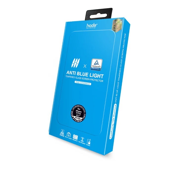 HODA iPhone 15 15 plus 15 Pro 15 ProMax 亮面 磨砂霧面 藍光 霧面防窺 保護貼-規格圖3