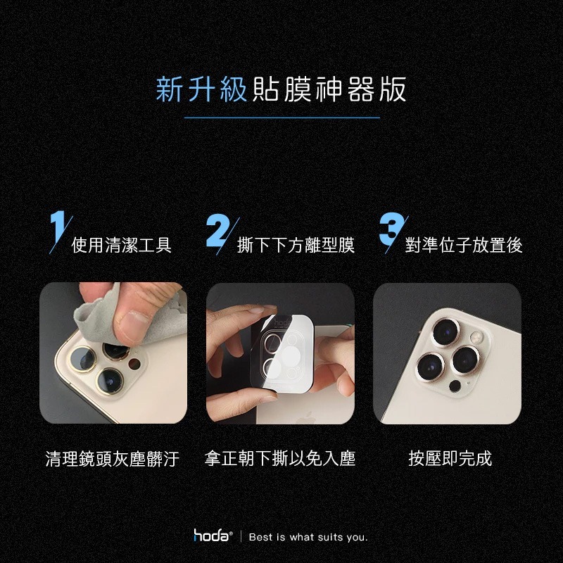 現貨 HODA  藍寶石鏡頭貼 iPhone 16 15 14 13 12pro Max 系列金屬框-細節圖3