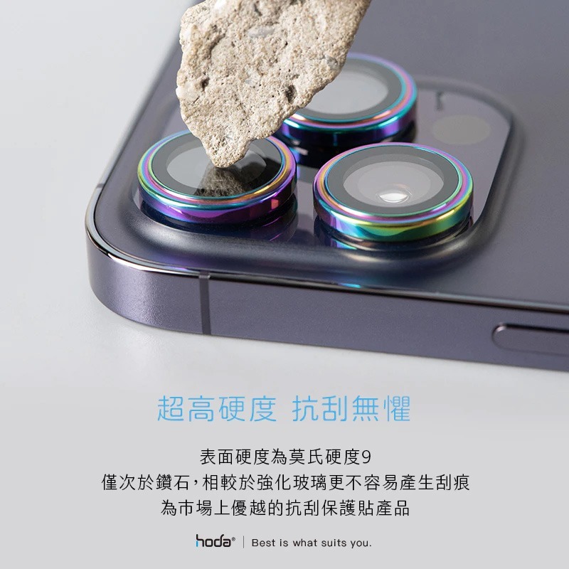 現貨 HODA  藍寶石鏡頭貼 iPhone 16 15 14 13 12pro Max 系列金屬框-細節圖6