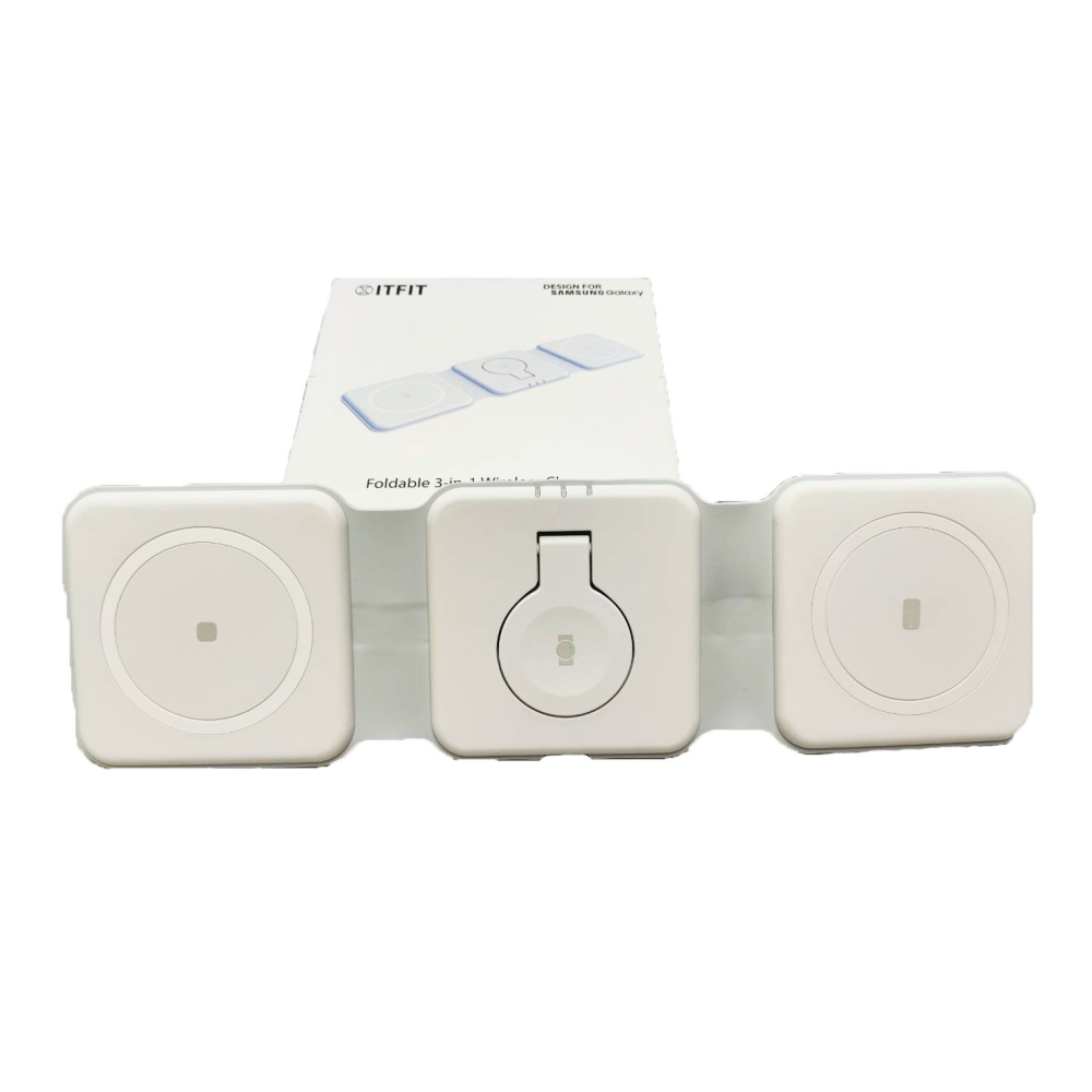 【原廠盒裝現貨】ITFIT 摺疊三合一無線充電板 全新已拆封-細節圖3