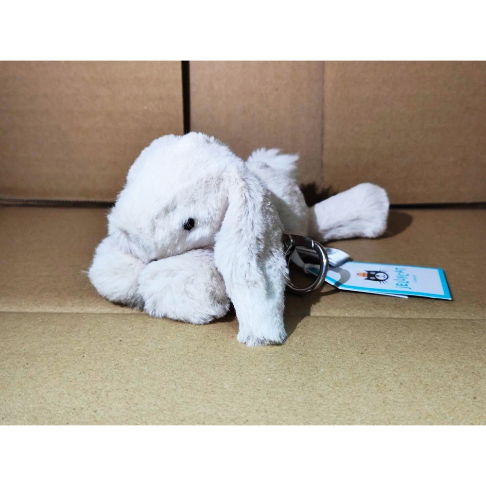 【全新正品現貨】Jellycat 吊飾 雲灰銀兔 / 拿鐵灰兔 / 足球 / 咖啡豆 / 史瑪吉小熊 / 史瑪吉兔兔-規格圖3