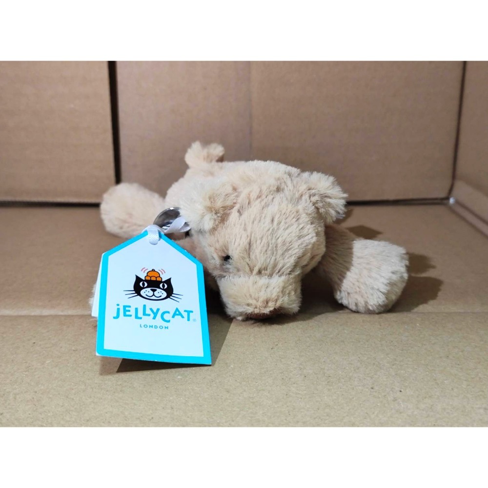 【全新正品現貨】Jellycat 吊飾 雲灰銀兔 / 拿鐵灰兔 / 足球 / 咖啡豆 / 史瑪吉小熊 / 史瑪吉兔兔-規格圖3