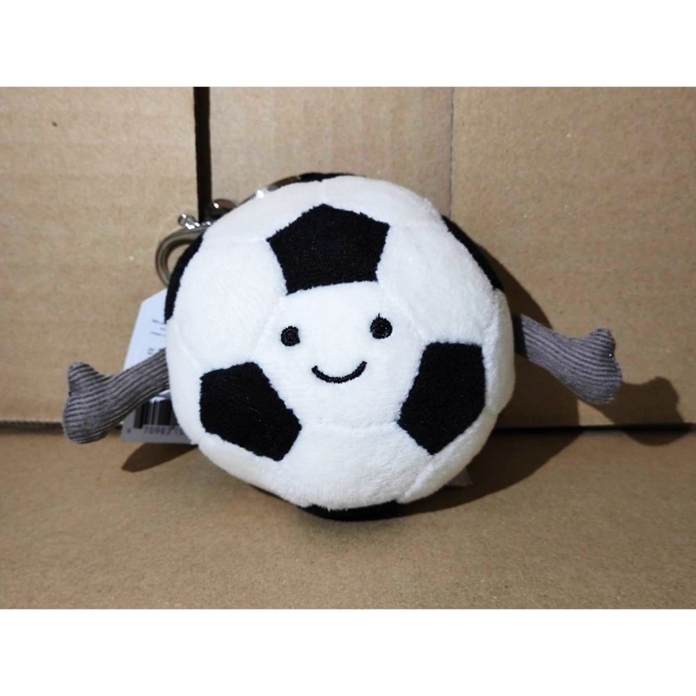 【全新正品現貨】Jellycat 吊飾 雲灰銀兔 / 拿鐵灰兔 / 足球 / 咖啡豆 / 史瑪吉小熊 / 史瑪吉兔兔-規格圖3