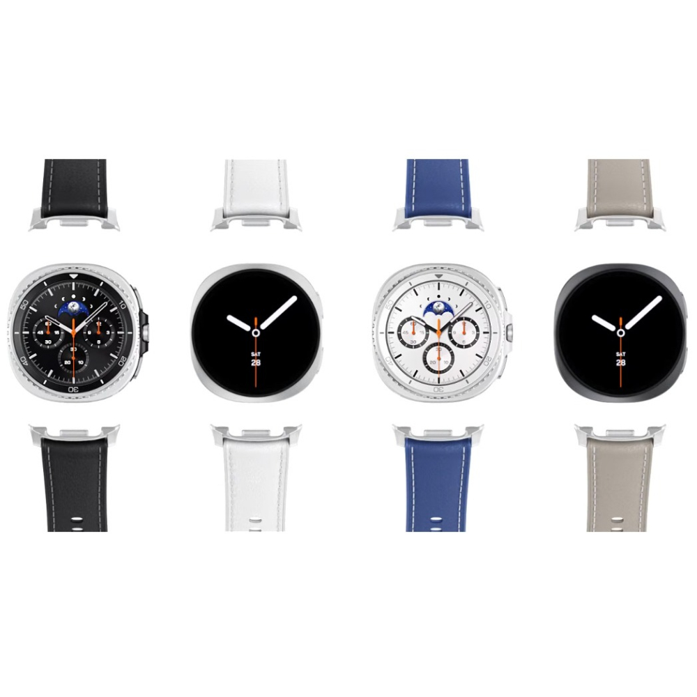【神腦代理原廠公司貨】三星 SAMSUNG Galaxy Watch8 / Classic 防汗皮革錶帶(S/M/L)-細節圖3