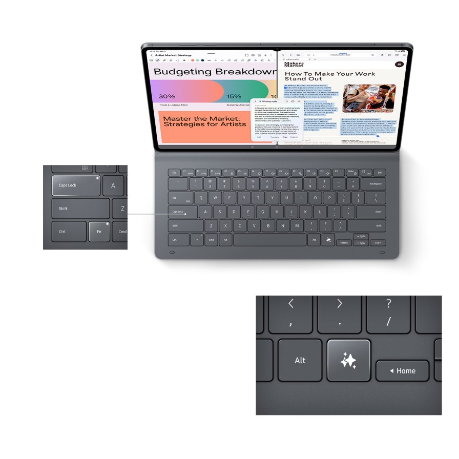 三星原廠 Galaxy Tab S11 Ultra 薄型鍵盤皮套 EF-DX930-細節圖2