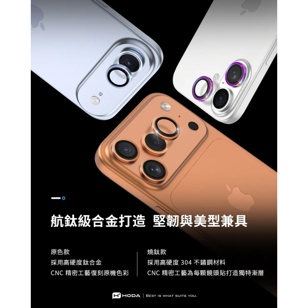 HODA 好貼  iPhone 17 HODA藍寶石鏡頭貼-細節圖3