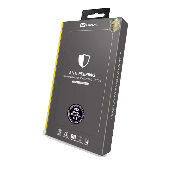 HODA 好貼 iPhone 17 / 16 Pro 滿版保護貼 亮面 霧面 防窺 藍光 霧面防窺 沒有無塵太空艙-規格圖4