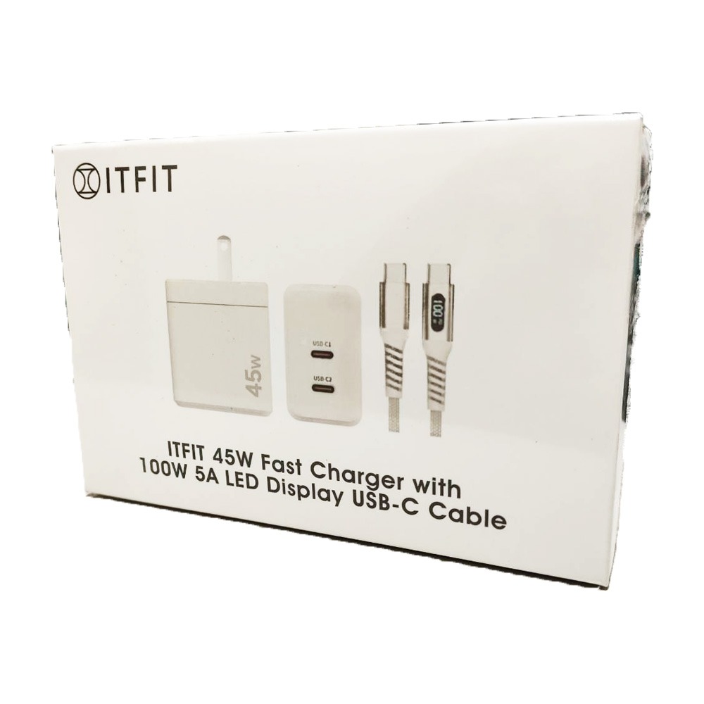 三星原廠 ITFIT 45W 旅行充電組(附100W 5A 數據顯示線) ITPW37BE-細節圖3