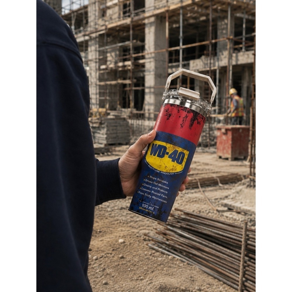(現貨-當天出貨) WD-40 工業風 WD40 冰霸杯 30oz 保溫杯 304 不鏽鋼 保冷杯 保溫 水杯 工裝風-細節圖5