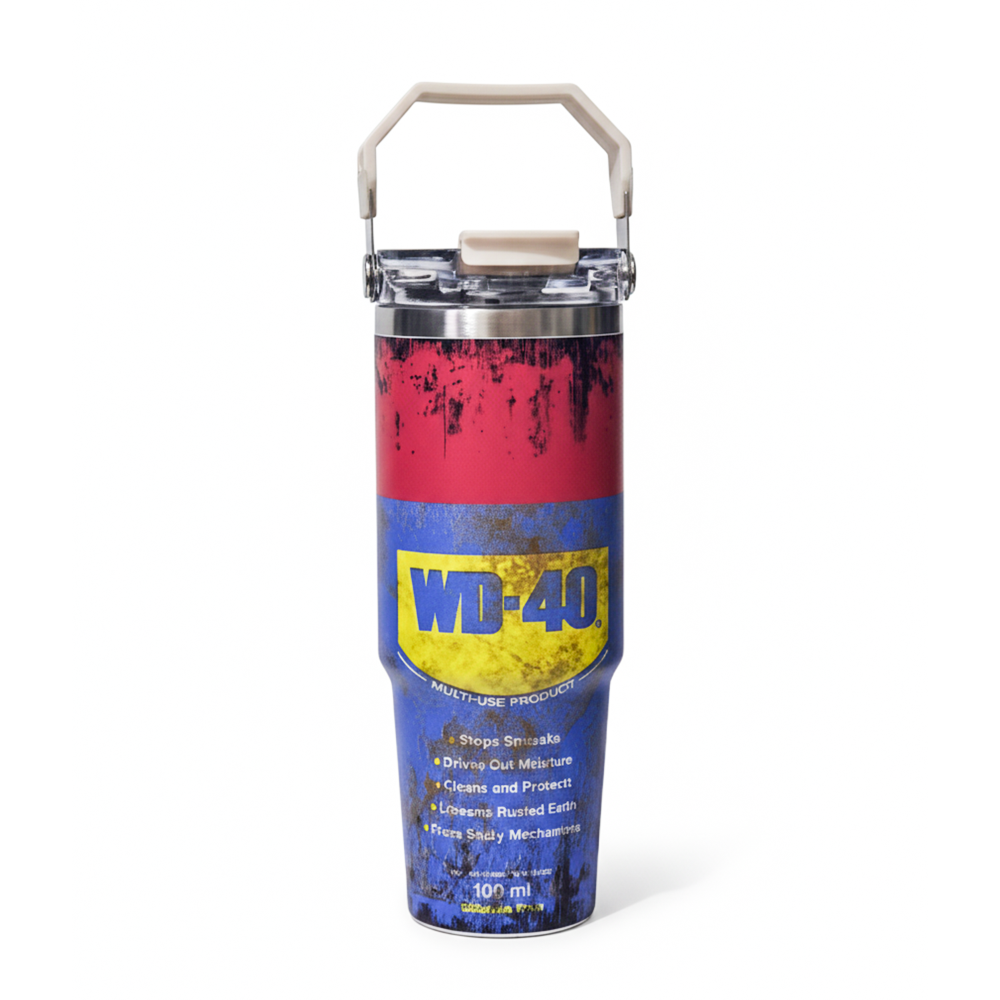 (現貨-當天出貨) WD-40 工業風 WD40 冰霸杯 30oz 保溫杯 304 不鏽鋼 保冷杯 保溫 水杯 工裝風-規格圖5