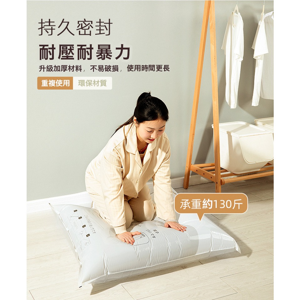 加厚真空壓縮袋 旅行壓縮袋 行李壓縮袋 衣物壓縮袋 棉被收納袋 外套收納袋 衣服收納袋 枕頭收納袋 多功能壓縮袋-細節圖4
