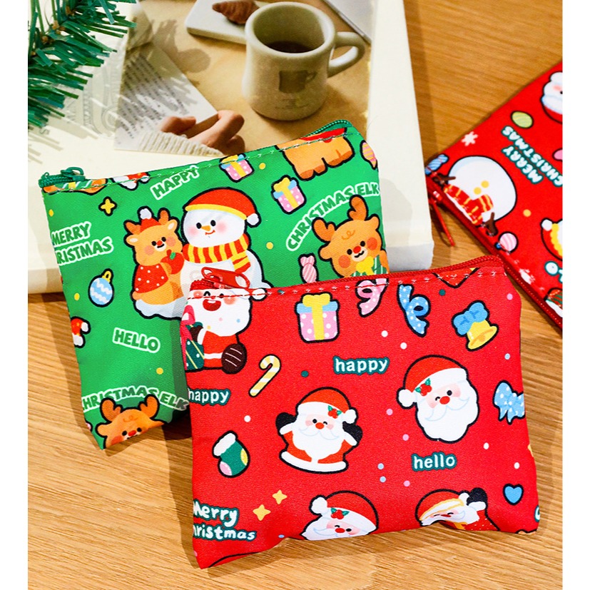 聖誕節零錢包 可愛零錢包 口紅收納包 拉鏈包 收納小包 夾鏈包 小禮物 小獎品 交換禮物 小巧零錢包 兒童錢包 小孩錢包-細節圖7