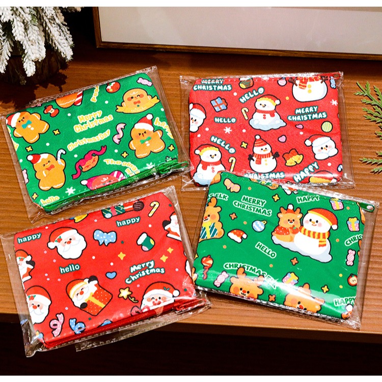 聖誕節零錢包 可愛零錢包 口紅收納包 拉鏈包 收納小包 夾鏈包 小禮物 小獎品 交換禮物 小巧零錢包 兒童錢包 小孩錢包-細節圖8